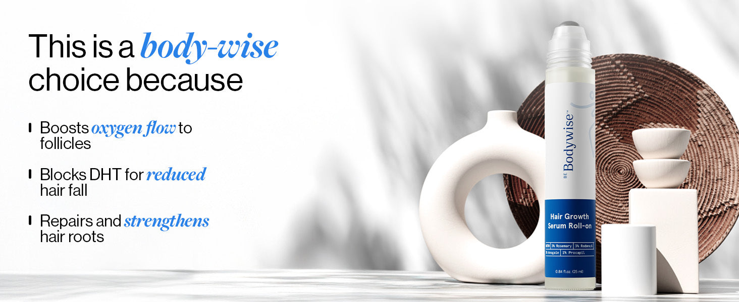 Bodywise hair care product with text on a white background